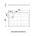 Shower Tray - 4 Lips Rectangle Series 1200X800mm Top Left Corner Shower Tray - 4 Lips Rectangle Series 1200X800mm Top Left Corner
